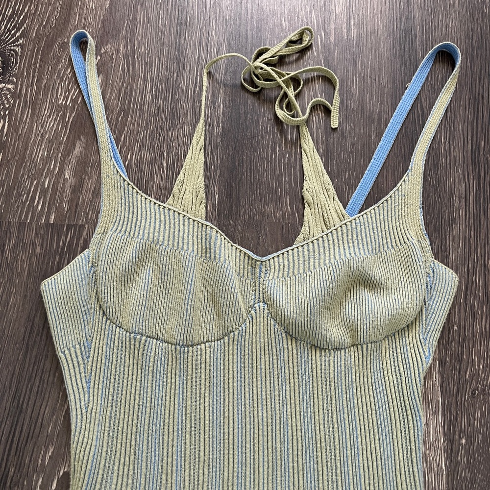 Jacquemus green La maille valensole tank top - Picture 4 of 5